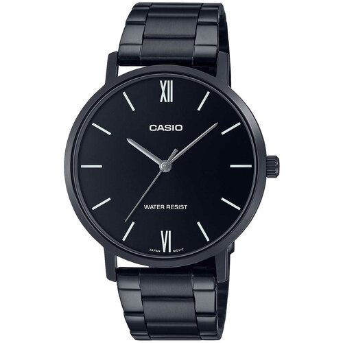 наручные часы casio японские collection mtp e170l 1b Наручные часы CASIO Collection MTP-VT01B-1B, черный, серебряный