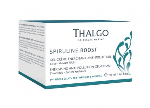 Thalgo Spiruline Boost Energising Anti-Pollution Gel-Cream Энергизирующий гель-крем для лица, 50 мл