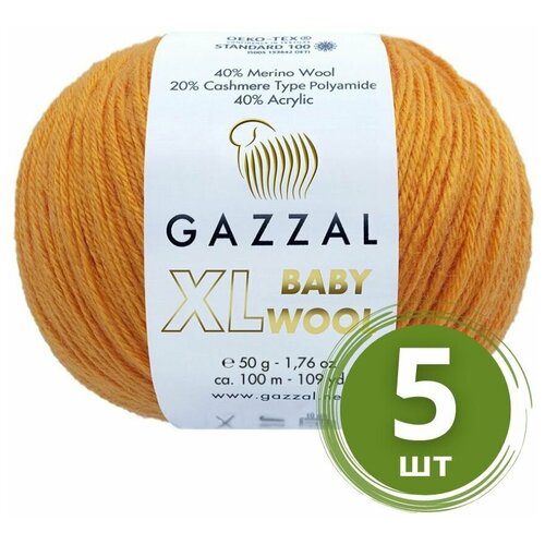 фото Пряжа gazzal baby wool xl, цвет 837, 5 шт.