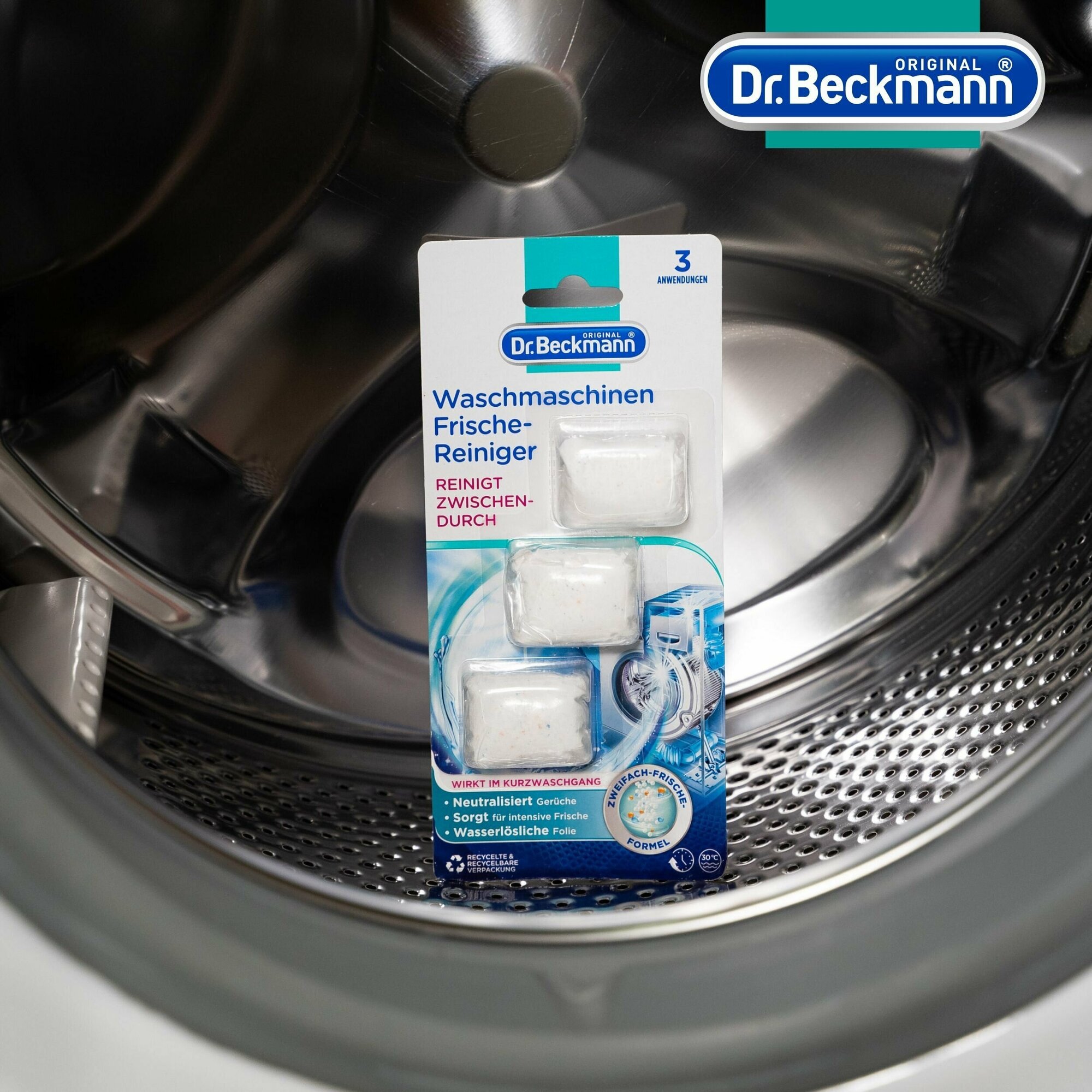 Dr. Beckmann Очиститель для стиральных машин 3х20г - фотография № 5