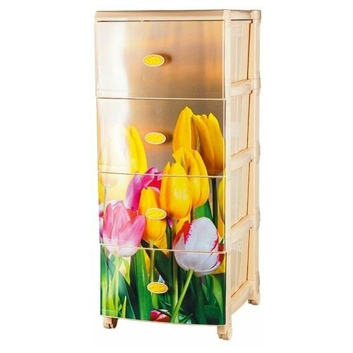 Комод Тюльпаны Бежевый1 17021 Ар-пласт 3800₽