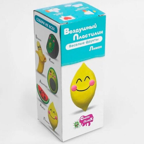 Набор для творчества Воздушный Пластилин 5 цветов Веселые фрукты 