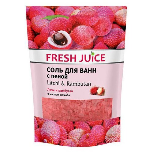 Соль для ванны Fresh Juice с пеной дой-пак 