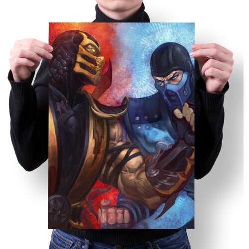 Плакат MIGOM А3 Принт Mortal Kombat, Мортал Комбат - 16