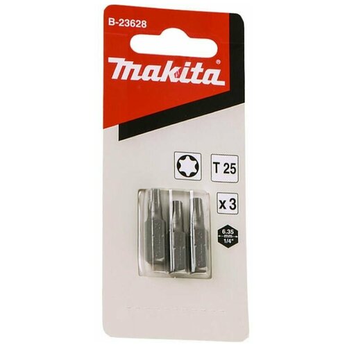 Насадка Standard T25, 25 мм, C-form, 3 шт. Makita B-23628 насадка makita t25 c form 25мм 3шт b 23628