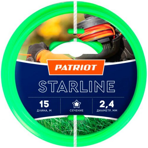 Patriot Леска Patriot Starline (звезда) D 2.4 мм L 15 м внешний корпус для ssd agestar 31ubnv1c серый