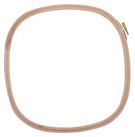 202-2020 Пяльцы квадратные, высота обода 9 мм, 20 х 20 см бук KLASSGESSMANN - фото №2