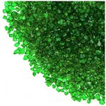 Стеклянная крошка зеленая, 100г - изображение