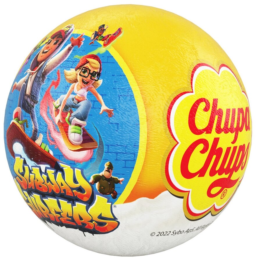 Шоколадный шар Chupa Chups с игрушкой внутри, "Subway Surfers", 18 шт по 20 г - фотография № 2