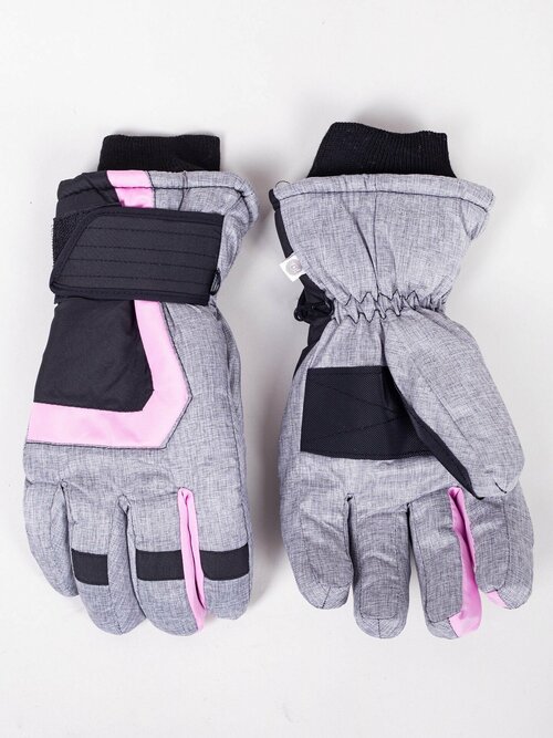 Перчатки Yo!, размер 20, розовый, черный