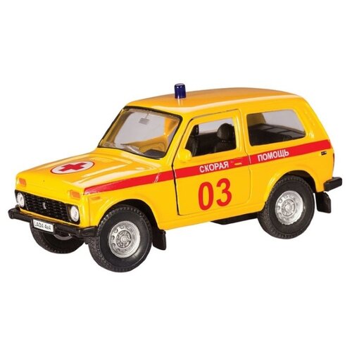 машина игрушечная wader скорая помощь magic truck 36210 Игрушечная машина LADA 4x4 скорая помощь 1:36