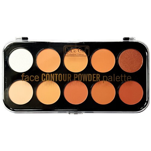 Палетка для контуринга DoDo Girl Face Contour Powder Panel, 10 оттенков, набор B палетка для контуринга dodo girl face contour powder panel 10 оттенков набор a