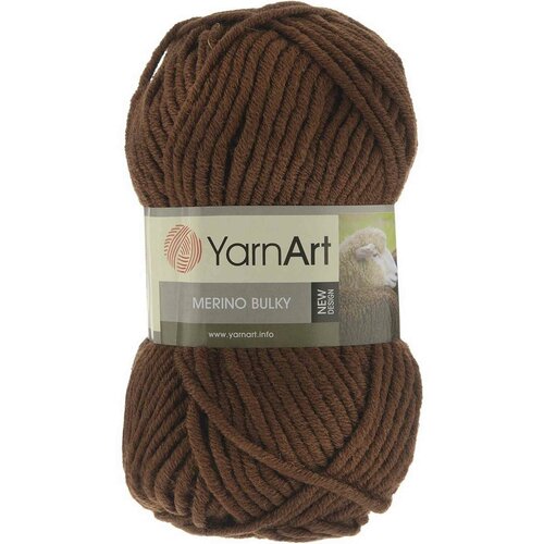 Пряжа YARNART Merino bulky / 3067 коричневый