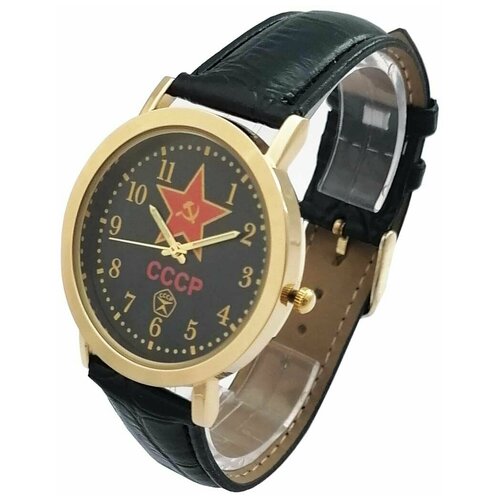 Наручные часы, черный наручные часы мужские с символикой ссср белый