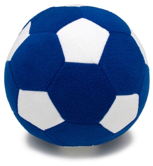 Мягкая игрушка Мяч цвет сине-белый диаметр 23 см