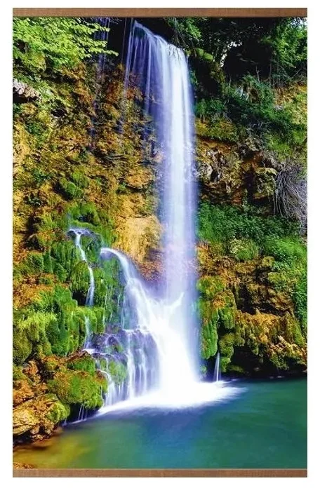 Инфракрасный пленочный обогреватель Домашний очаг настенный, водопад