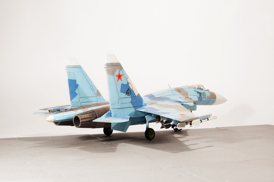 ZVEZDA Сборная модель Истребитель завоевания превосходства в воздухе Су-35 - фото №6