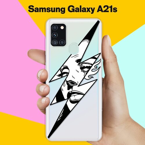 Силиконовый чехол Молния на Samsung Galaxy A21s силиконовый чехол на samsung galaxy a21s самсунг галакси a21s жемчуг