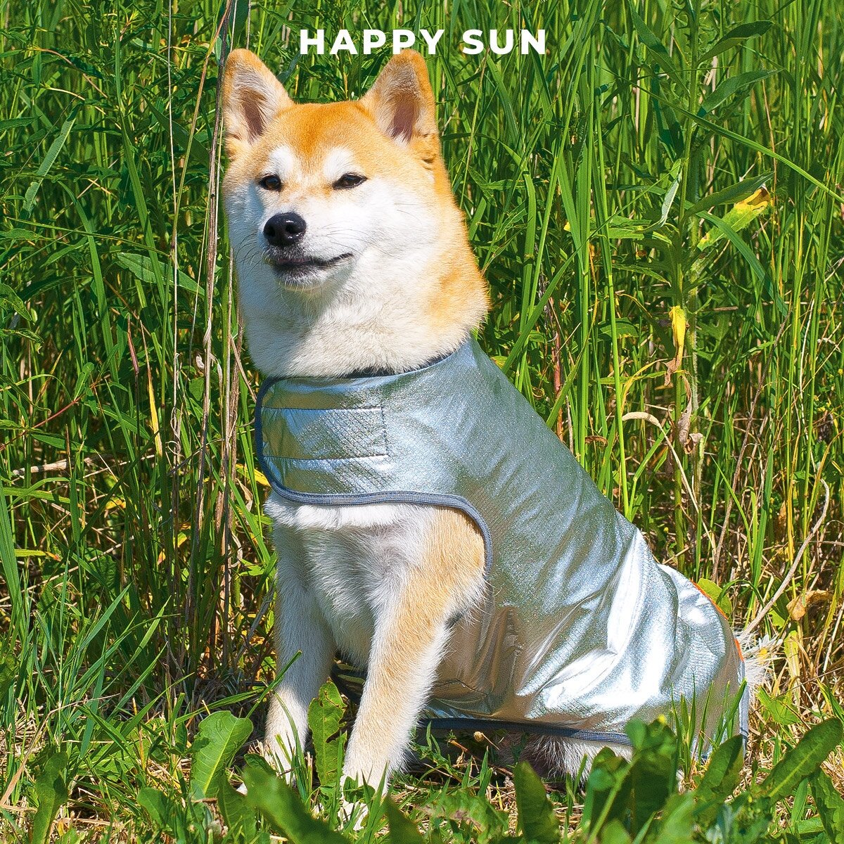 Охлаждающая попона для собак Happy puppy "Happy Sun" - 12 (спина 31 см) - фотография № 8