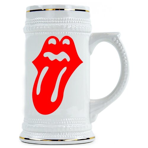фото Пивная кружка губы и язык drabs