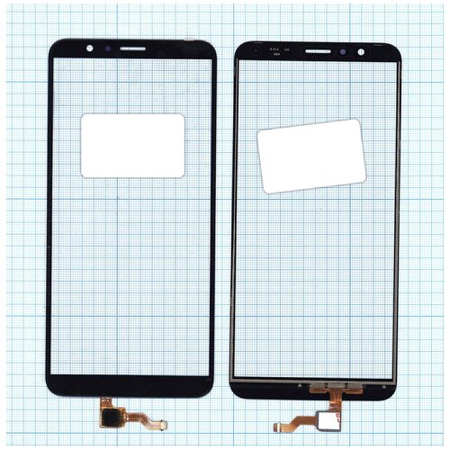 Сенсорное стекло (тачскрин) для Huawei Honor 7X черное