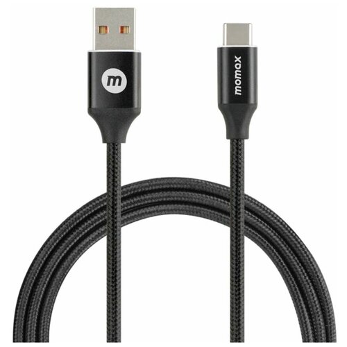 Кабель Momax DA20 Elite Link USB-A to Type-C Cable (1.2m) Black (DA20D)