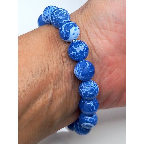 фото Браслет голубой агат украшения винтаж