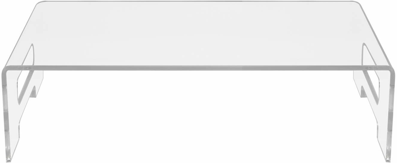 Подставка для монитора 305см*205см*8см акриловое стекло белая прозрачная настольная на рабочий стол для компьютера