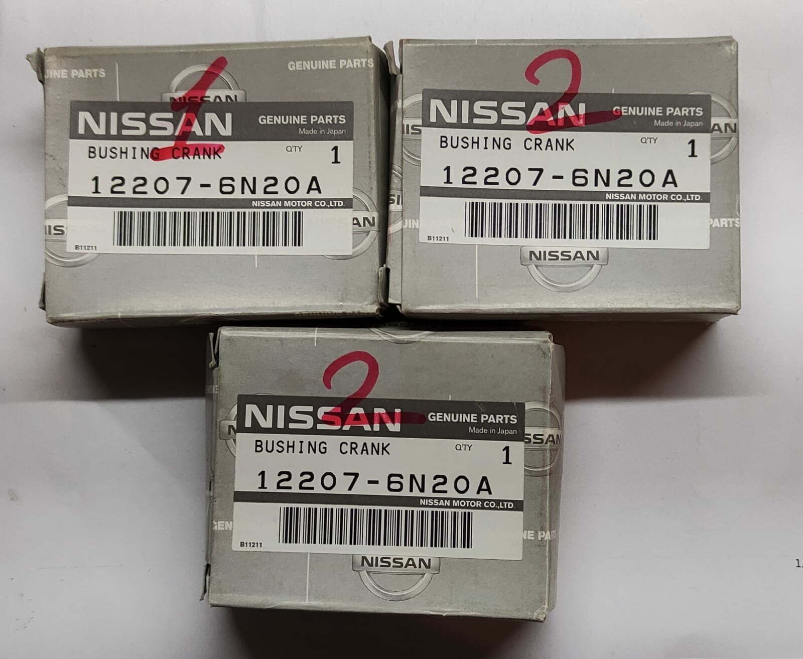 NISSAN 122076N20A вкладыши коренные 10ШТ QR25/QR2