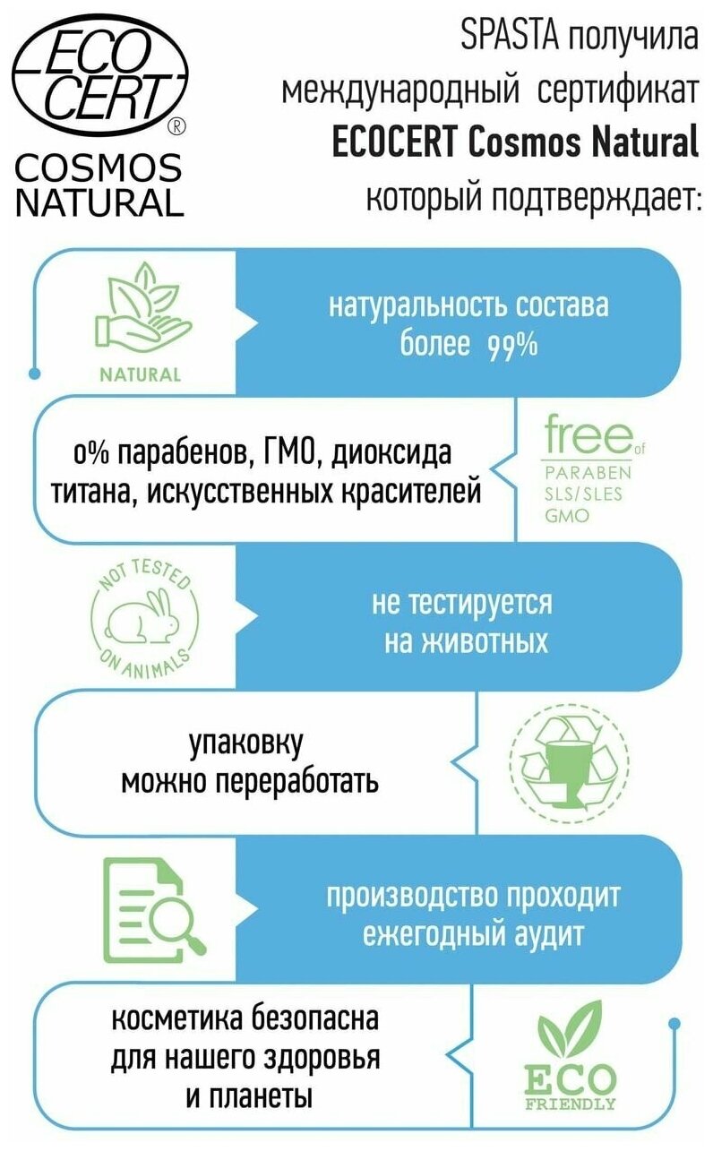 Ополаскиватель для полости рта Spasta Fresh o clock Укрепление эмали 400мл Гринкосметик Групп - фото №8