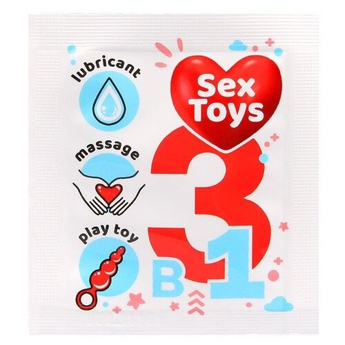 Гель-смазка Биоритм Sex Toys 3 в 1, 400 г, 4 мл, 1 шт. sounding sex toys urethral sound male chastity catheter penis insert sex toys stainless steel urethral plug