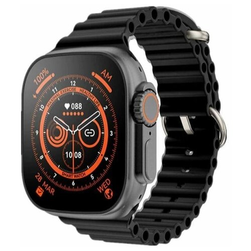 Умные часы Smart X8 Ultra Series 8 (цвет чёрный)температура тела, Bluetooth, звонок, калькулятор, беспроводная зарядка.