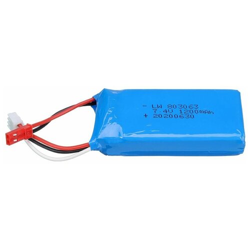 Аккумулятор для квадрокоптера WLtoys V353 V666 LiPo 2S 7,4V, 1200mAh, JST, WLT-V666-09