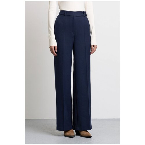 Фактурные брюки со стрелками EMKA D283/mandy Синий 46