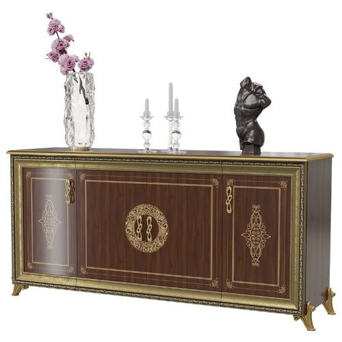 Комод 4-х дверный Версаль ГВ-05 цвет орех тайский