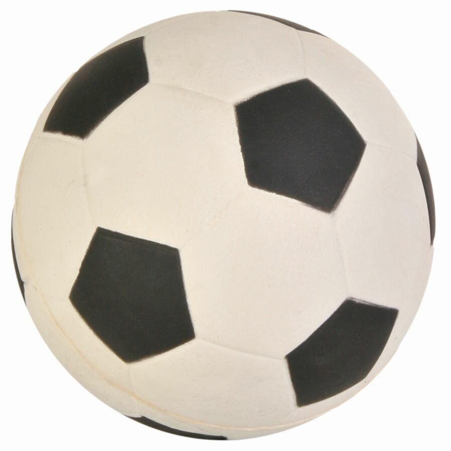 Игрушка для собак TRIXIE Мяч футбольный с пищалкой, виниловый (6 см)