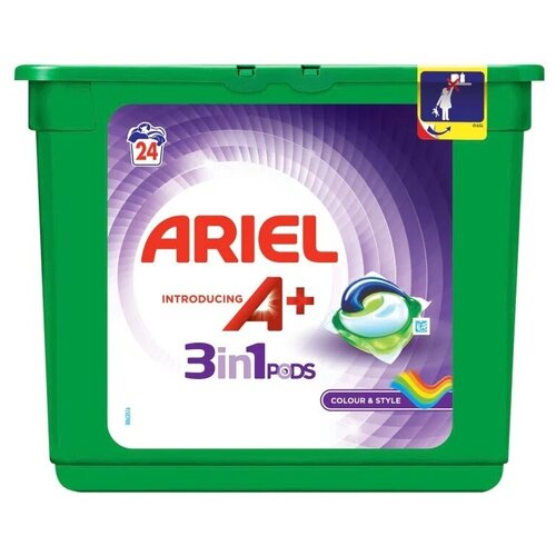 ARIEL A+ 3in1 color капсулы 24 шт