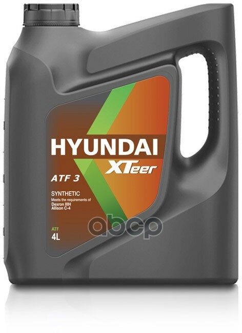 Жидкость Трансмиссионная Xteer Atf 3 4L HYUNDAI XTeer арт. 1041009