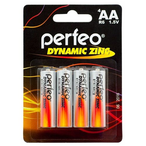 Батарейка AA солевая Perfeo R6/4BL Dynamic Zinc 4 шт