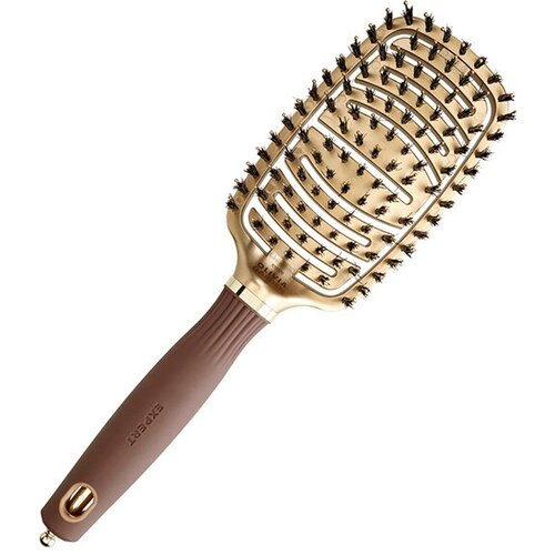 Щетка Expert Care Flex Boar&Nylon Bristles Gold&Brown