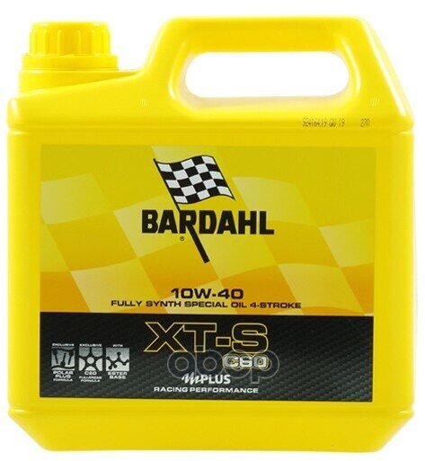 Bardahl 357049 10W40 Xt-S Moto 4L (Синт. Моторное Масло) Bardahl