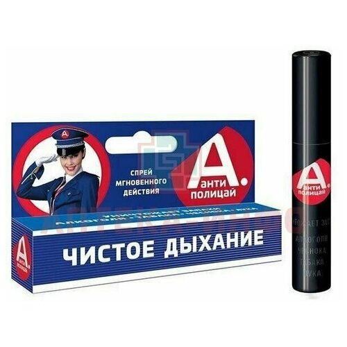 Антиполицай Breath control спрей-дезодорант для полости рта 10 мл