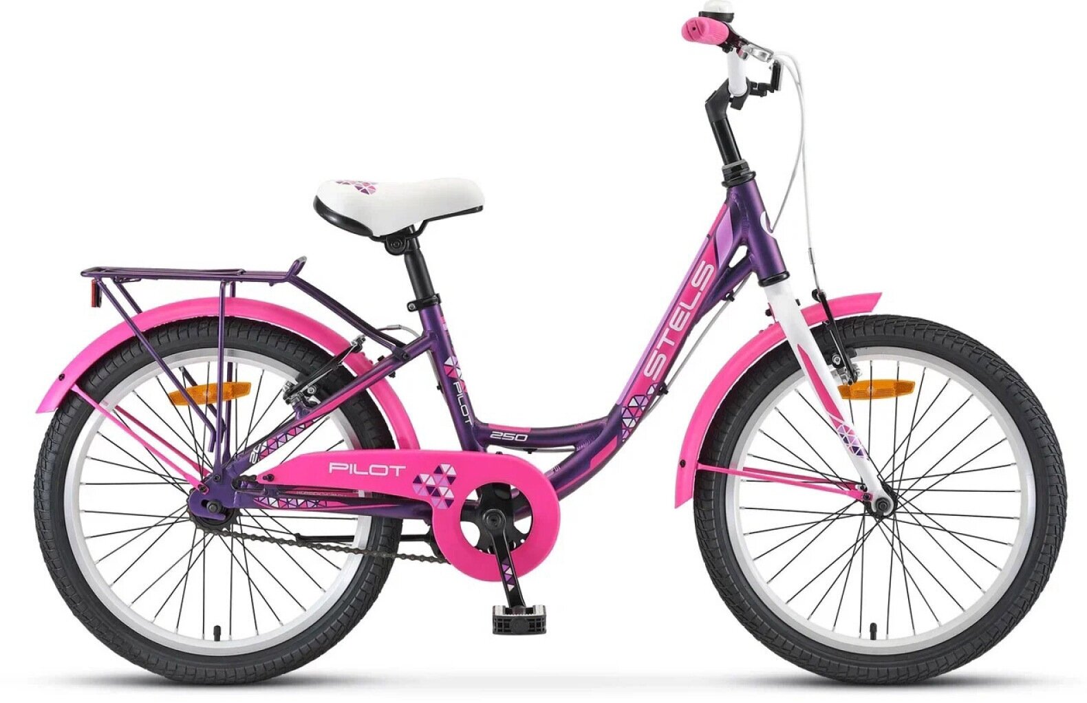 Детский велосипед Stels Pilot 250 Lady V020 (2023) 20 Фиолетовый (120-135 см)
