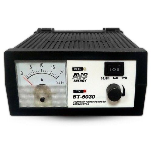 Зарядное устройство AVS BT-6030 Зарядное устройство для автомобильного аккумулятора 20A 12V 327500₽