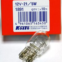 Автолампа двухконтактная KOITO W21/5W 12V большая Б/Ц w3x16g 1891