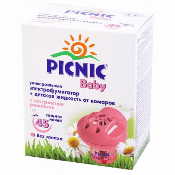 Комплект от комаров Picnic Baby (жидкость 45 ночей+электрофумигатор) Picnic - фото №20