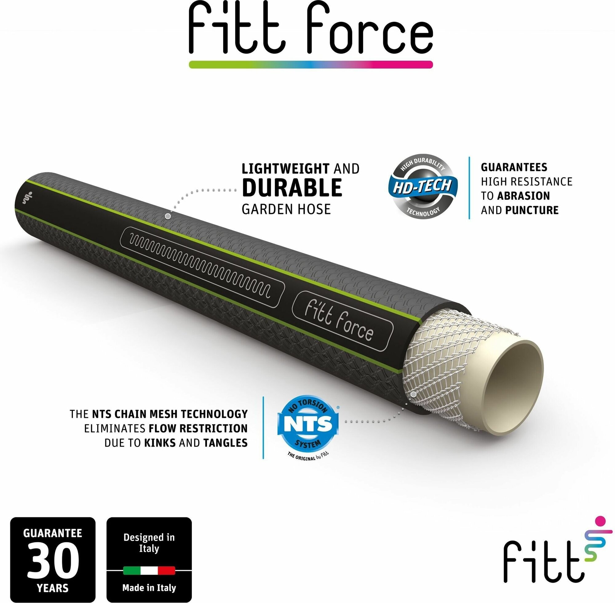 Шланг для полива FITT S.p.A. Force 1/2 дюйма 40 м