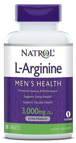 L-Arginine Extra Strength таб., 3000 мг, 90 г, 90 шт.