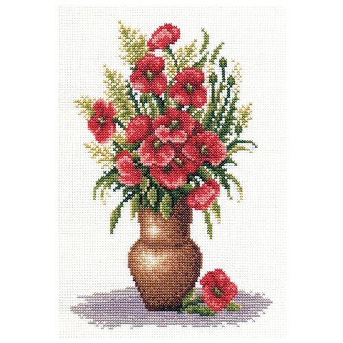 фото Набор для вышивания c-0151 ( ц-0151 ) "букет маков" panna