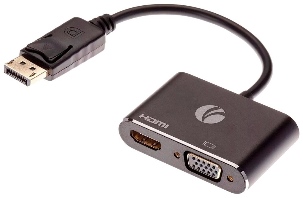 Кабель-переходник VCOM DisplayPort M/HDMI F/VGA F (CG640M-0.15) Кабель-переходник CG640M-0.15